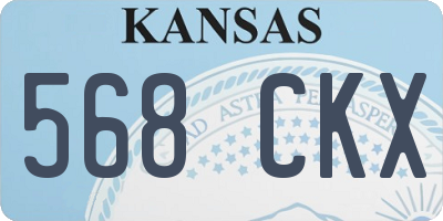 KS license plate 568CKX