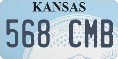 KS license plate 568CMB