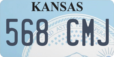 KS license plate 568CMJ