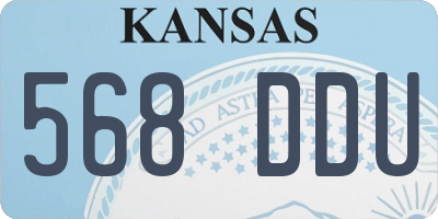 KS license plate 568DDU