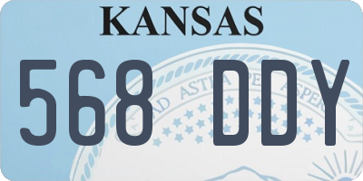KS license plate 568DDY