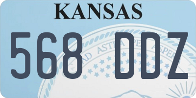 KS license plate 568DDZ