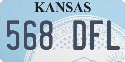 KS license plate 568DFL