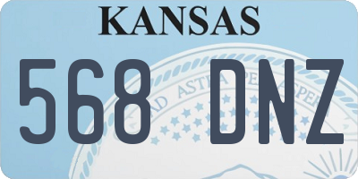 KS license plate 568DNZ