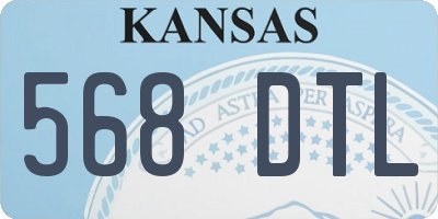 KS license plate 568DTL