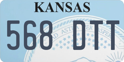 KS license plate 568DTT