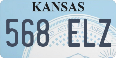 KS license plate 568ELZ