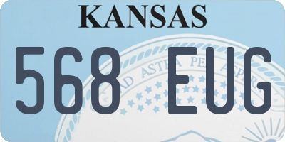 KS license plate 568EUG