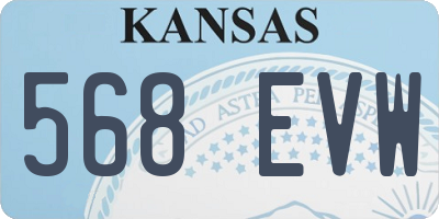 KS license plate 568EVW