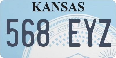 KS license plate 568EYZ
