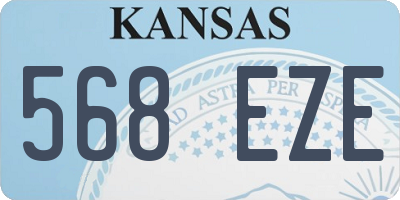 KS license plate 568EZE