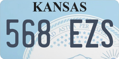 KS license plate 568EZS