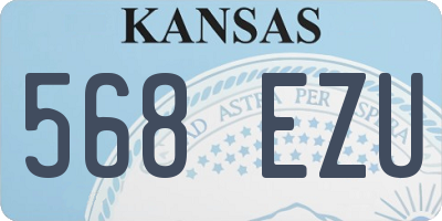 KS license plate 568EZU