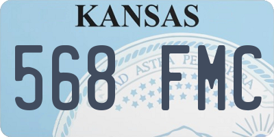 KS license plate 568FMC