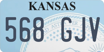 KS license plate 568GJV