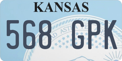 KS license plate 568GPK
