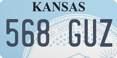 KS license plate 568GUZ