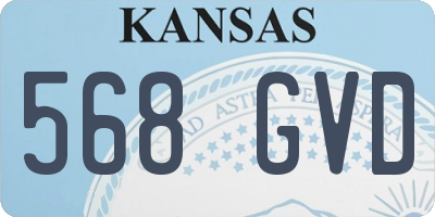 KS license plate 568GVD