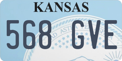 KS license plate 568GVE