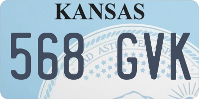 KS license plate 568GVK