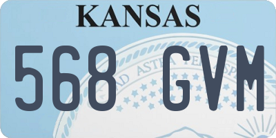KS license plate 568GVM