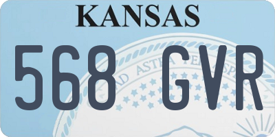 KS license plate 568GVR