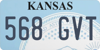 KS license plate 568GVT