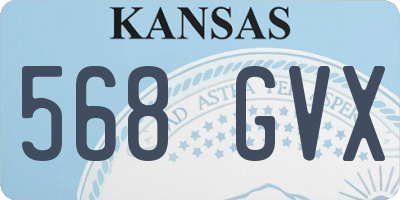 KS license plate 568GVX