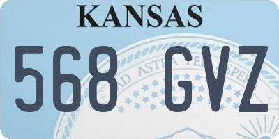 KS license plate 568GVZ