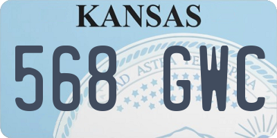 KS license plate 568GWC