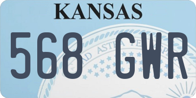 KS license plate 568GWR