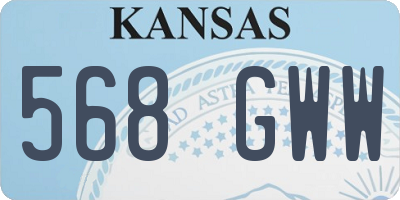 KS license plate 568GWW