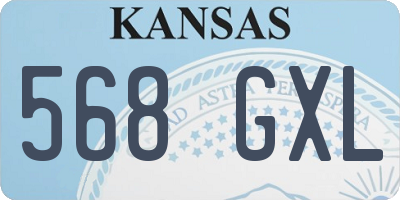KS license plate 568GXL
