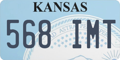 KS license plate 568IMT