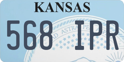 KS license plate 568IPR