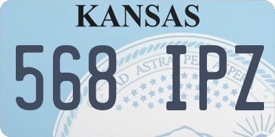 KS license plate 568IPZ