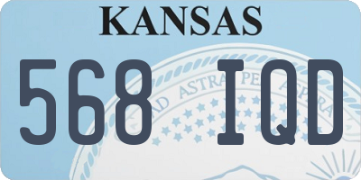 KS license plate 568IQD