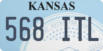 KS license plate 568ITL