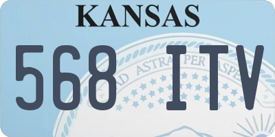 KS license plate 568ITV