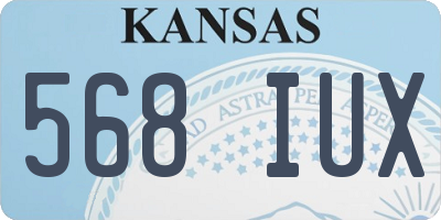 KS license plate 568IUX