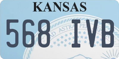 KS license plate 568IVB