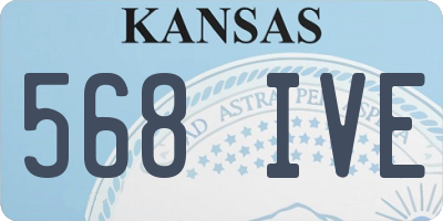 KS license plate 568IVE