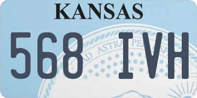 KS license plate 568IVH