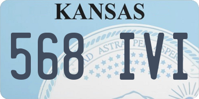 KS license plate 568IVI