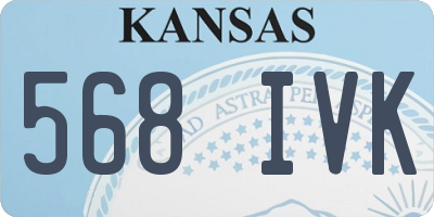 KS license plate 568IVK