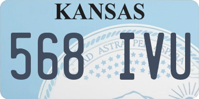 KS license plate 568IVU