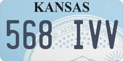 KS license plate 568IVV