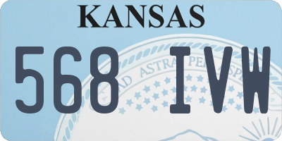 KS license plate 568IVW