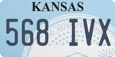 KS license plate 568IVX