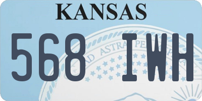 KS license plate 568IWH